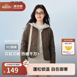 波司登春秋羽绒服女士90绒轻薄V领修身短款休闲送礼商场同款外套