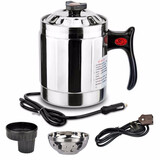 米忆24V车载烧水壶12V电热杯汽车用烧水壶车家两用轿车货车车载大容量 24V220V货车家庭两用 1.2L