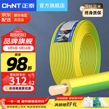 正泰（CHNT） 电线电缆BV1.5/2.5/4/6平方国标家装空调单股铜芯电线铜线电源线 2.5平方（黄绿双色-地线/100米）