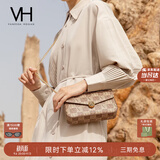 VANESSA HOGAN VH女包山茶花信封包轻奢老花链条小包单肩斜挎包生日礼物送女友
