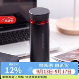 乐扣乐扣（LOCK&LOCK）菲特旋转盖轻量杯保温杯学生商务水杯450ml黑红 LHC4131BKR