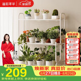 溢彩年华花架阳台多层高端花盆置物架组合落地式植物架多肉盆栽移动架5258