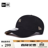 NEW ERA纽亦华MLB棒球帽小logo男女情侣弯檐鸭舌帽软顶NE920 13793032-黑色 纽约洋基队 OSFM