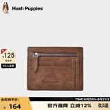 暇步士（Hush Puppies）钱包男牛皮卡包男士多功能钱夹零钱包便携名片夹礼盒装送男友