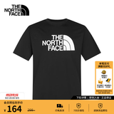 北面（The North Face）【经典款】短袖T恤男宽松棉质半袖户外休闲舒适透气春夏上新款 黑色 3XL /190