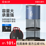渔之源 新款鱼护野钓专用新型钓鱼网兜黑坑活鱼袋渔护小鱼户涂胶防挂 40cm 3m   【升级卡边 野钓推荐】送挡针