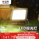 公牛（BULL）LED投光灯户外路灯庭院灯露营灯 IP65防水高亮度100W-3000K暖白光