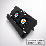 力冰（LiBing）手机散热器发烫降温游戏夹子双风扇带折叠支架视频网红 内置2200毫安锂电池 黑色
