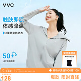 VVC防晒衣女夏季新款防紫外线宽松短款外套时尚洋气外套 寂静灰 M 