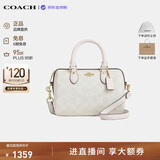 蔻驰（COACH）【品牌直供】女包ROWAN迷你波士顿手提斜挎包CW329白教师节礼物