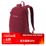 mont·bell 户外便携折叠背包徒步通勤旅行双肩包 1133472 WRD酒红色 15L