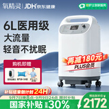 氧精灵6L升医用级制氧机吸氧机家用老人氧气机5L升级中重度缺氧国家补贴