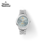 薇薇安·威斯特伍德（Vivienne Westwood）西太后小碎冰蓝女士手表日期显示腕表送女友情人节礼物VV311LBLSL