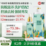 霸王防脱洗发水套装控油去屑生姜洗头膏洗发露468ml+防脱精华液98ml