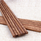 派代（PAIDAI）天然鸡翅木筷子套装  10双