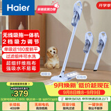 海尔（Haier）无线吸拖一体吸尘器家用车用轻量宠物便携式除尘大功率大吸力干吸湿拖多用随手吸HZG-Y2A 团购礼品