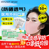 海氏海诺医用外科口罩灭菌级独立一次性防晒口罩夏季薄款防紫外线医美术后