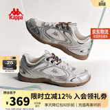 卡帕（Kappa）女鞋流光德训鞋子女2026新薄款秋季透气休闲运动鞋小白鞋女银色38