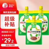 欣和葱伴侣减盐原酿豆瓣酱450g加嘴装*3袋炒菜蘸酱0添加减盐26%拌面