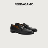 菲拉格慕（Ferragamo）男士黑色便士乐福鞋 0762636_3E _ 75 礼物送男友