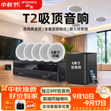 山水（SANSUI）T2 嵌入式吸顶音响音箱 5.1家庭影院音响套装  吊顶喇叭 音箱功放家用商用 家庭吸顶音响客厅环绕 T2【900W功放+8吋喇叭*5+8吋炮】