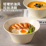 瓷魂釉下彩拉面碗家用大碗餐具泡面碗汤碗 8英寸螺旋汤碗