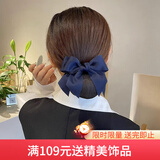 向晚发夹头花蝴蝶结发夹女头花职业护士发网套高级银行发套中秋节礼物
