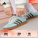 adidas「T头鞋」VL COURT CLASSIC板鞋德训鞋男女阿迪达斯轻运动 浅闪光蓝/棕色/淡绿 (推荐女生买小半码)   37