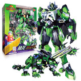 锦江钢铁飞龙2龙魂觉醒变形玩具男孩恐龙玩具拼装模型 龙魂觉醒机械兽X-角龙