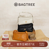 BAGTREE【朱珠同款】包包树奶盒包女包植鞣皮单肩斜挎腋下通勤Hobo枕头包 檀黑色-小号【双磁吸款】 高级小众