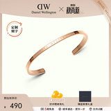 丹尼尔惠灵顿（DanielWellington）dw手镯女经典系列开口手镯情侣款生日礼物送女友 【热卖圈口】玫瑰金小号 DW00400003