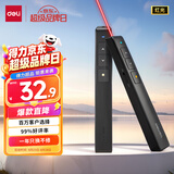 得力（deli）翻页笔教师用ppt投影笔激光翻页笔激光笔演讲笔 无线演示翻页器课件笔 逗猫笔红光 黑色2802