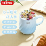 膳魔师（THERMOS）保温杯304钢男女士居家办公410ml咖啡杯茶杯保冷水杯子TCDJ-BL