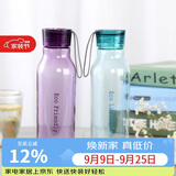 乐扣乐扣（LOCK&LOCK）ECO户外运动水杯户外便携塑料水壶男女杯子两件套（550ml*2） 