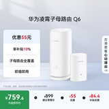 华为凌霄子母路由 Q6（1母1子套装） AX3000Mbps 千兆路由器 全屋WiFi 6+  电力线版 