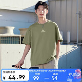 361°短袖男夏季新款运动跑步宽松休闲潮流男士t恤半袖652519106-3