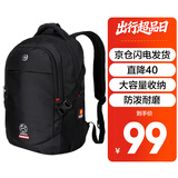 SUISSEWIN瑞世双肩背包男笔记本电脑包大容量出差旅行书学生书包祥兴SN8868