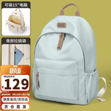 第九城（V.NINE）初高中生双肩书包4-6年级男女生14/15英寸笔记本电脑包大学生背包