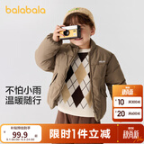 巴拉巴拉童装儿童棉服男童女童外套冬装棉衣绣花宝宝衣服 咖啡A51212 90