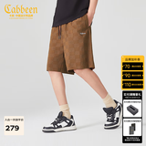 卡宾（CABBEEN）【棋盘格提花】宽松休闲短裤男夏新款潮牌运动五分裤 咖啡色65 S (165) 46
