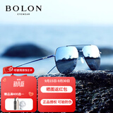 BOLON 暴龙眼镜飞行员蛤蟆镜偏光驾驶墨镜可配近视反光太阳镜男BL8011 D70反光暗黑【高清偏光镜】