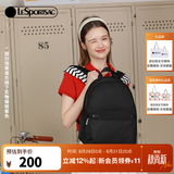 LeSportsac乐播诗女款双肩包休闲旅游外出书包轻便大容量背包生日礼物 黑色【实物偏紫色】