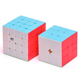 奇艺 四阶魔方 实色磨砂面 附教程手感顺滑专业比赛儿童玩具 四阶+SQ1魔方+教程
