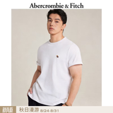 Abercrombie & Fitch经典小麋鹿图案情侣柔软纯棉短袖T恤上衣26春夏男装124-6014 白色 M (180/100A)