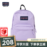 JANSPORT杰斯伯书包轻便双肩包男女旅行包简约背包电脑包学生校园 4QUT5M9暮山紫/风信紫-侧边袋