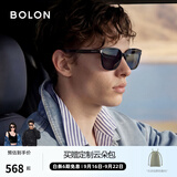 BOLON暴龙眼镜【经典畅销款】黑超墨镜男方框太阳镜女偏光驾驶镜BL3111 C10-灰色/亮黑偏光