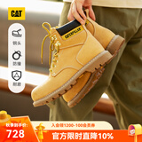 卡特（CAT）【钢头款】CAT卡特男鞋户外休闲工装靴功能性款复古大黄靴 黄色P89162 42