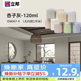 立邦乳胶漆小样试色修补五合一内墙面漆翻新室内自刷抗甲醛涂料小桶 杏子灰-120ml（大约刷1平米）