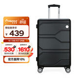 Diplomat外交官商务万向轮拉杆箱旅行箱TSA密码箱行李箱TC-6903黑色24英寸