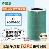 绿尘适配小米米家（MI）空气净化器滤芯F1/AC-MD1-SC净化器过滤网滤芯除醛除霾PM2.5除异味烟味